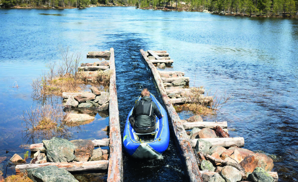 Det var ikke helt enkelt å kjøre ned tømmerrenna fra 17-hundre tallet.