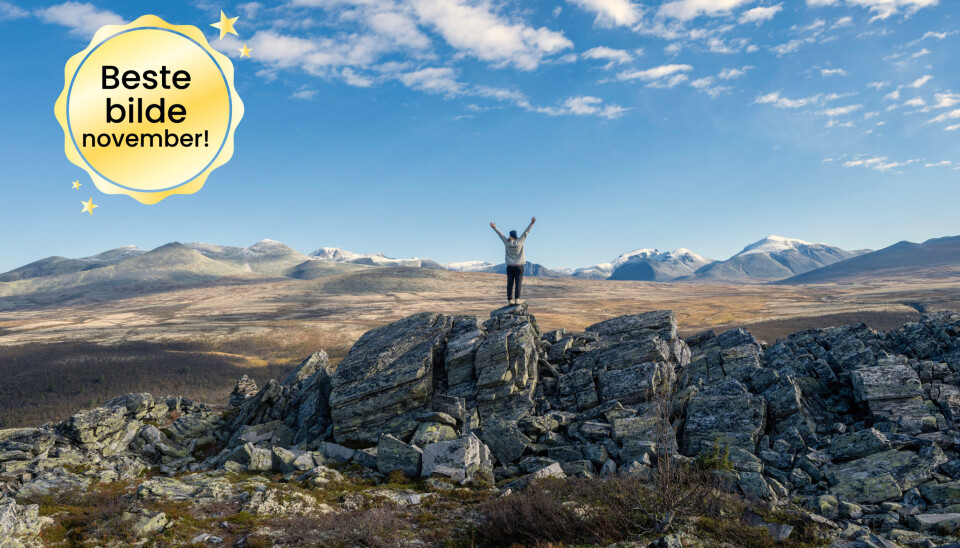 Utsikt til Rondane. Stedet er Kåsen, Mysuseter i Rondane