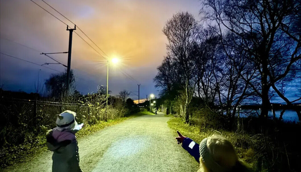 «Se! Enhjørninghimmel!». Stedet er Midgardsormen, Kleppe, i Rogaland
