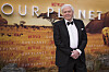 Den britiske programskaperen David Attenborough, kjent for sine fantastiske TV-serier om natur og dyreliv på jorda, fyller fredag 100 år. Her er han under lanseringen av serien «A Perfect Planet» i 2019.