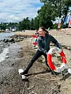 Livredningskurs på Sollerudstranda med pedagogisk leder Cathrine Solgaard i Oslo kommune.